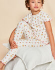Pyjama écru à imprimé fleurs et renards FLOROETTE / 23E5PF34PYJ001