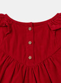 Blouse  brodée en velours côtelé LALETTE / 24H2PFR1CHEF505