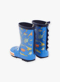 Bottes de pluie bleues à imprimé dinosaures FEPLUIAGE / 23N10PG11D0C208