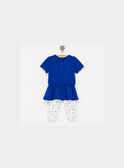 Ensemble robe bleu - legging ecru NAFABOU / 18E1BFF1ENS701