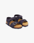 Sandales bleues marine en cuir CNUAGE 3 / 22N10PG32D0E070