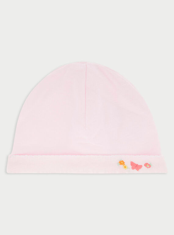 Bonnet de naissance rose RYGENIFER / 19E0AFI1BNA301