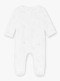 Dors bien en velours imprimé blanc bébé mixte ZOSACHA / 21E0NMG5GRE000
