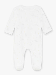 Dors bien en velours imprimé blanc bébé mixte ZOSACHA / 21E0NMG5GRE000