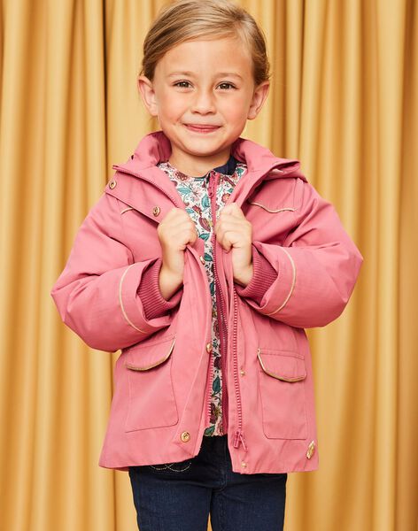 Parka à capuche 3 en 1 vieux rose DRADOETTE / 22H2PFG2PARD325
