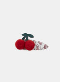 Barrettes pompons cerises MOURETTE / 25E4PFM5BRT001