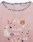 Ensmble pyjama T-shirt et pantalon en velours DOUPETTE / 22H5PFW3PYJ303