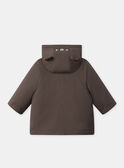 Parka 2 en 1 marron ou beige imprimé ours à manches longues Bébé Garçon NINATHAN / 25H1BGE1PAR816