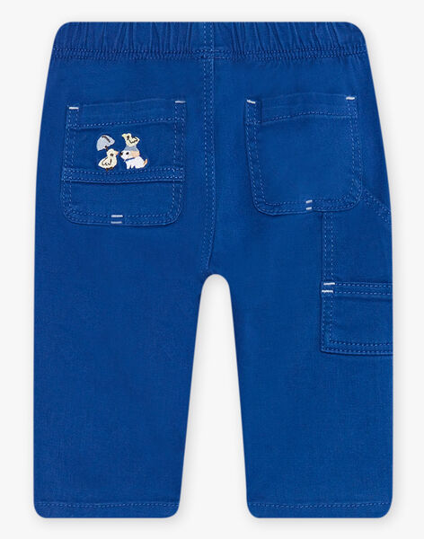 Pantalon en twill bleu klein DABAKEAR / 22H1BG52PANC207