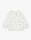 Sweat écru à imprimé animaux fantaisies FAVAHAR / 23E1BGQ1SWE001