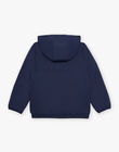 Doudoune réversible bleu marine à capuche FRADOUNAGE / 23E3PG51D3EC201