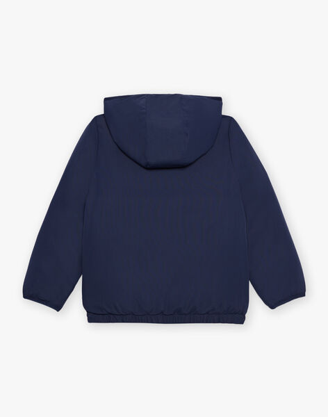Doudoune réversible bleu marine à capuche FRADOUNAGE / 23E3PG51D3EC201