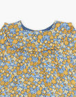 Robe à volants bleu marine à fleurs FABETTY / 23E1BF81ROB070