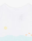 T-shirt blanc bébé garçon CAVINCENT / 22E1BGN1TMC000
