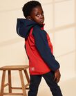 Blouson rouge à capuche FRAPOLAGE / 23E3PG52BLO713