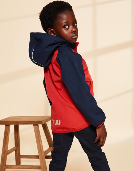 Blouson rouge à capuche FRAPOLAGE / 23E3PG52BLO713