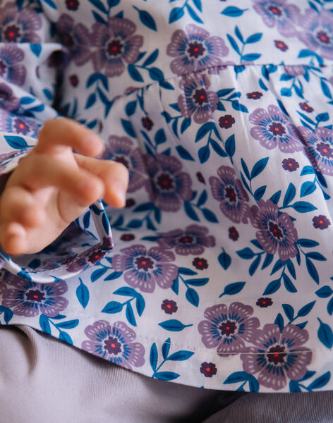 Blouse en satin de coton fleuri DAALEXIA / 22H1BF51CHE001