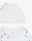 Pyjama et bonnet en velours écru FOUAD_B / 23E0NG71GRE000