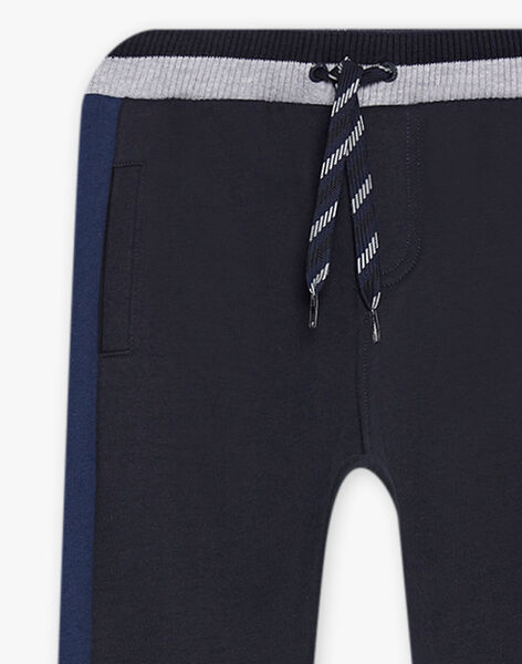 Jogging bleu foncé à détails bleus et gris chiné DICLAGE2 / 22H3PGL2JGB705