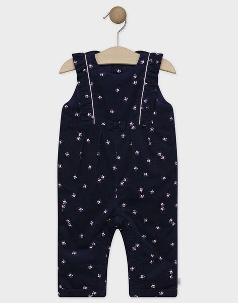Salopette Imprimee Bleu Nuit Bebe Fille Salopette Imprimee Bleu Nuit Bebe Fille