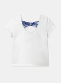 T-shirt écru à motifs papillons LEPAPYETTE / 24H2PFJ1TMC001