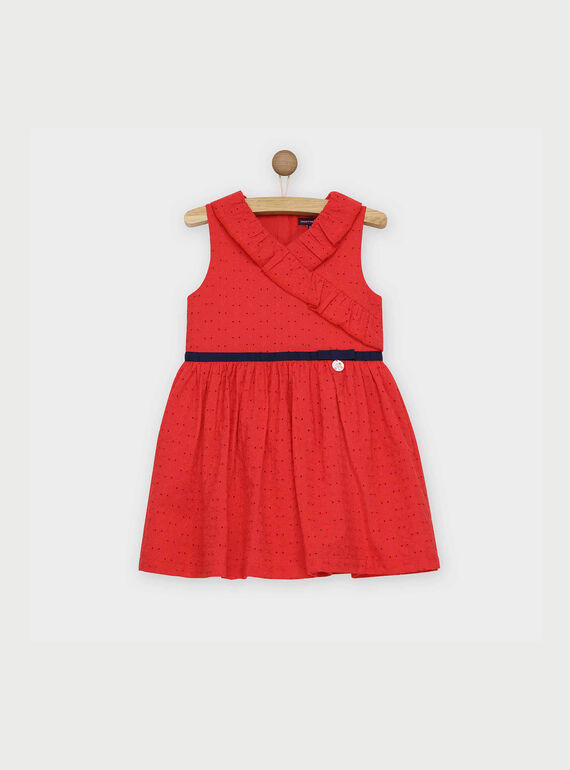 Robe chasuble rouge RELINETTE / 19E2PFE1CHS050