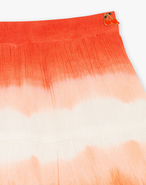 Jupe courte orange foncé tie ans dye FLYJUPETTE / 23E2PFR1JUP407