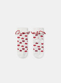 Chaussettes écrues imprimé fleuri Bébé Fille NACLAIRE / 25H4BFK1SOQ001