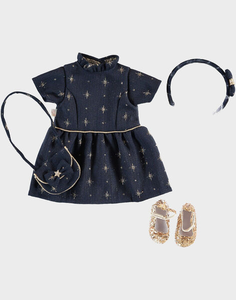 Tenue Poupee De Noel Marine