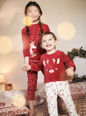 Ensemble Pyjama de Noël rouge en velours GRUPAYETTE / 23H5PFG2PYJ050