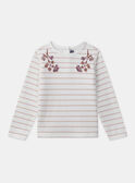 T-shirt marinière rose sequins MIXMARETTE 1 / 25E2PF51TML001