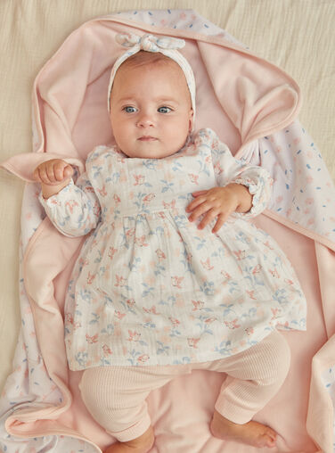 Gants rose bébé fille 2 en 1 / 6-24 mois | Beebs