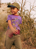 Tee Shirt Manches Courtes Violet KICHAGE / 24E3PGC3TMC708