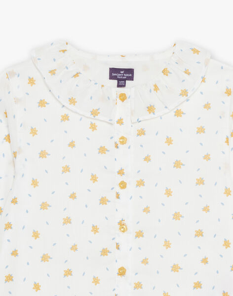 Chemisier écru à fleurs FANNETTE / 23E2PF81CHE001