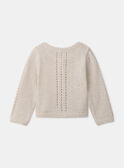 Cardigan ajouré en fils métallisés LATATIANA / 24H1BFT1CAR005