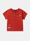 Tshirt rouge crabe et homard MAVASCO / 25E1BGQ1TMC050
