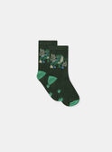 Chaussettes vertes dinosaure  NICHOSAGE / 25H4PGS1SOQG633