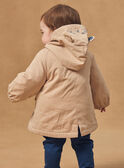 Parka 2 en 1 beige ou bleu imprimé fleuri Bébé Fille NIMAUD / 25H1BFE1PAR080