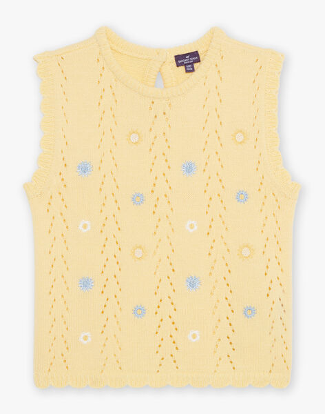 Gilet jaune mimosa sans manches FAPLETTE / 23E2PF81PSM114