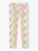 Legging écru à imrpimé fleuri enfant fille CEFLOETTE 3 / 22E4PFU3CAL811