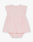 Robe rose en popeline FAFLEUR / 23E1BFI2ROBD320