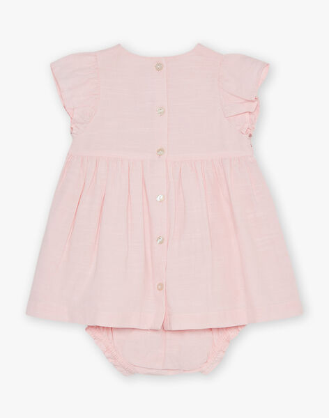 Robe rose en popeline FAFLEUR / 23E1BFI2ROBD320
