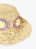 Chapeau de paille beige LACHETTE / 24H4PFI1CHA009