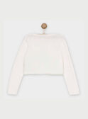 Cardigan blanc RIPOPETTE / 19E2PFE3CAR001