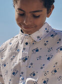 Chemise écrue à imprimé musical LEPRINAGE / 24H3PGJ1CHM000