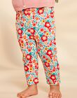 Legging écru à fleurs FADELPHINE / 23E1BFB1CAL001