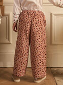 Pantalon fleuri en velours LOIPLETTE / 24H2PFU1PANK007