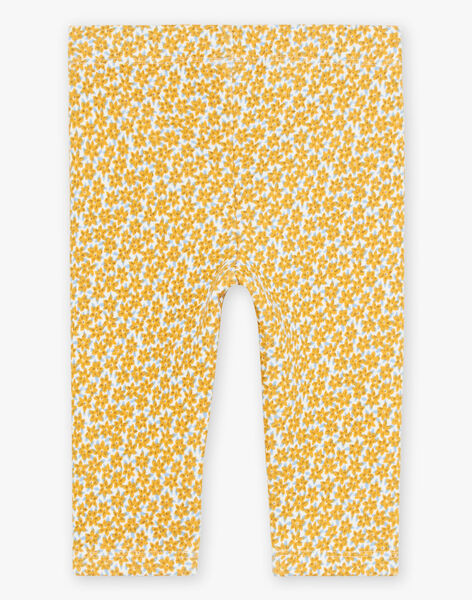 Legging bleu marine à fleurs FABETSY / 23E1BF81CAL001
