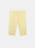 Pantalon jaune brodé KALOUNA / 24E1BFD1PANB104