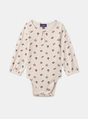 Body côtelé imprimé fleuri LAPHILIPA / 24H1BFR2BOD001